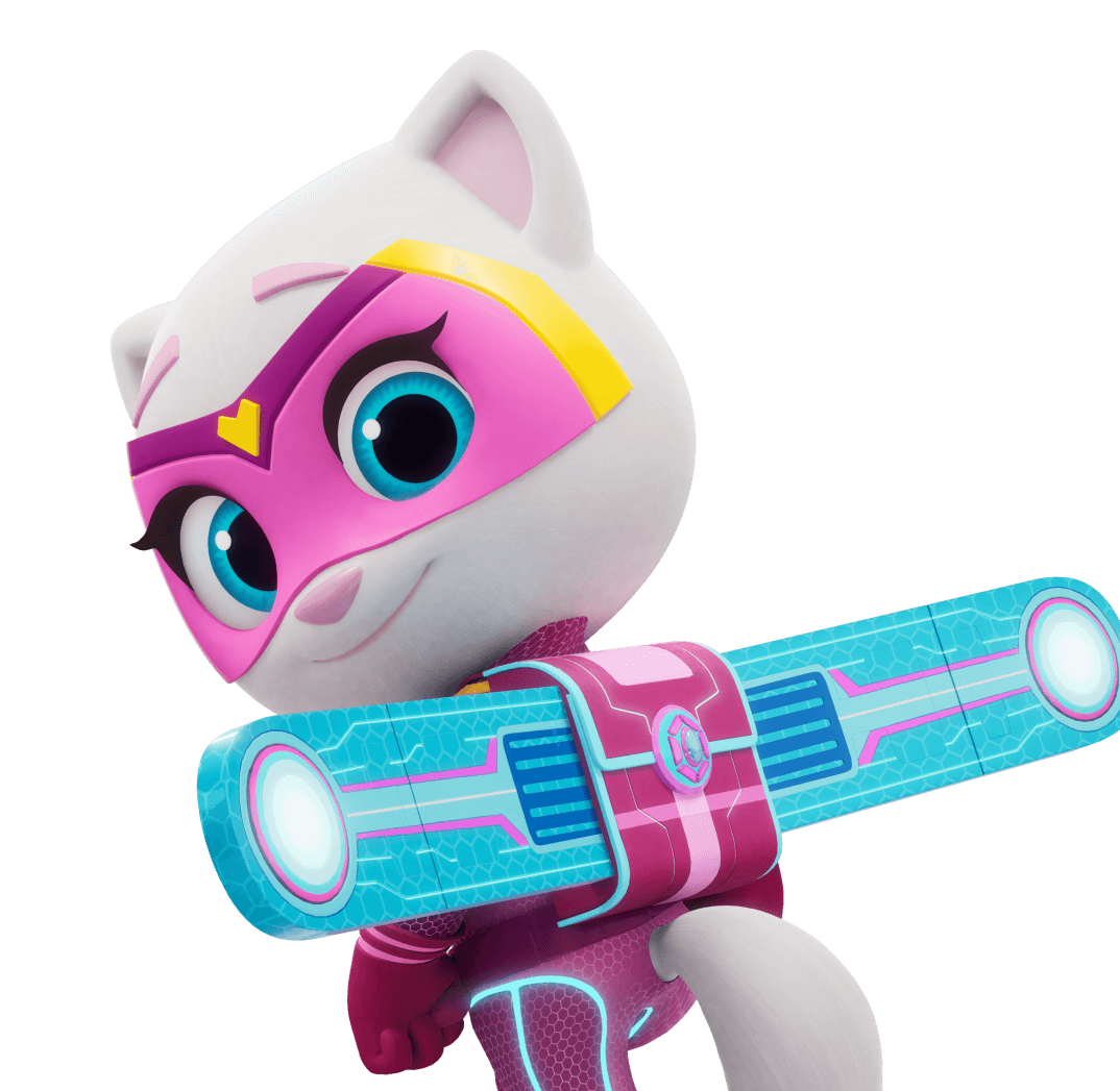 Talking Angela hero pose