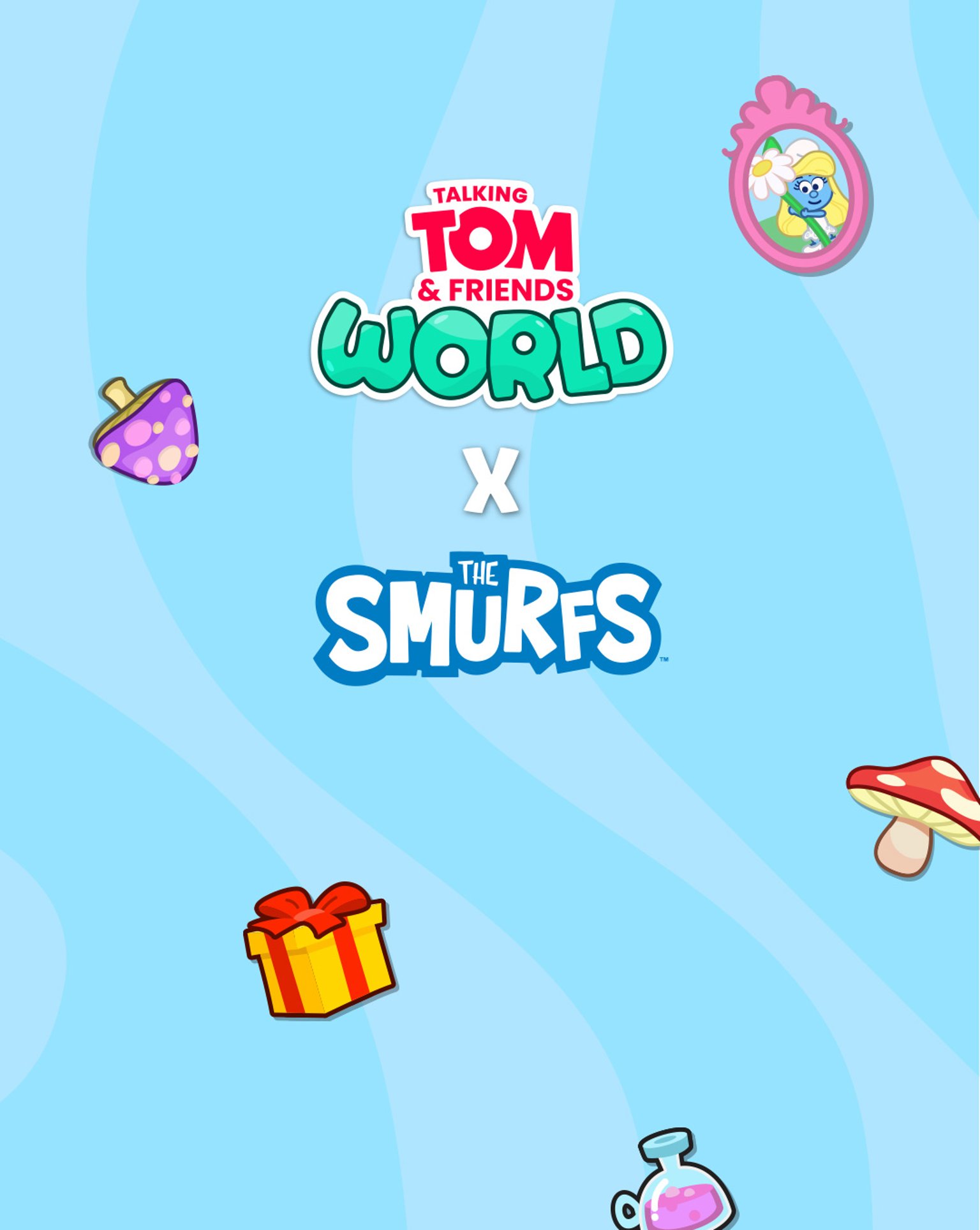 The Smurfs Have Arrived in Talking Tom & Friends: World!