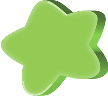 Green star sticker