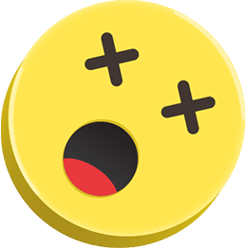 Cross-eyes emoji