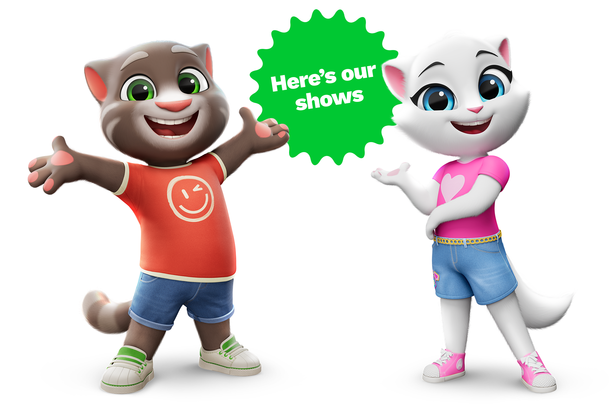 Talking Angela and Talking Tom