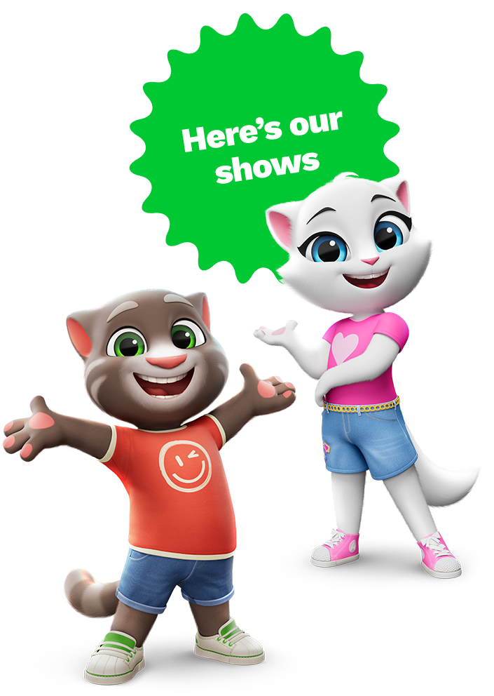 Talking Angela and Talking Tom