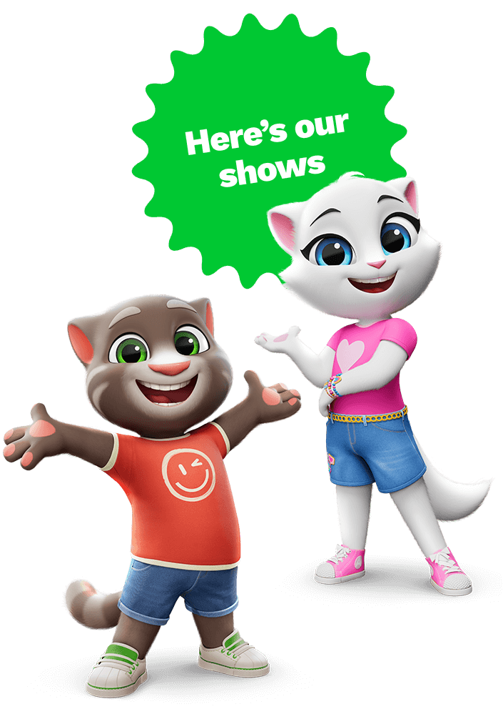 Talking Angela and Talking Tom