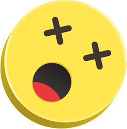 Cross-eyes emoji