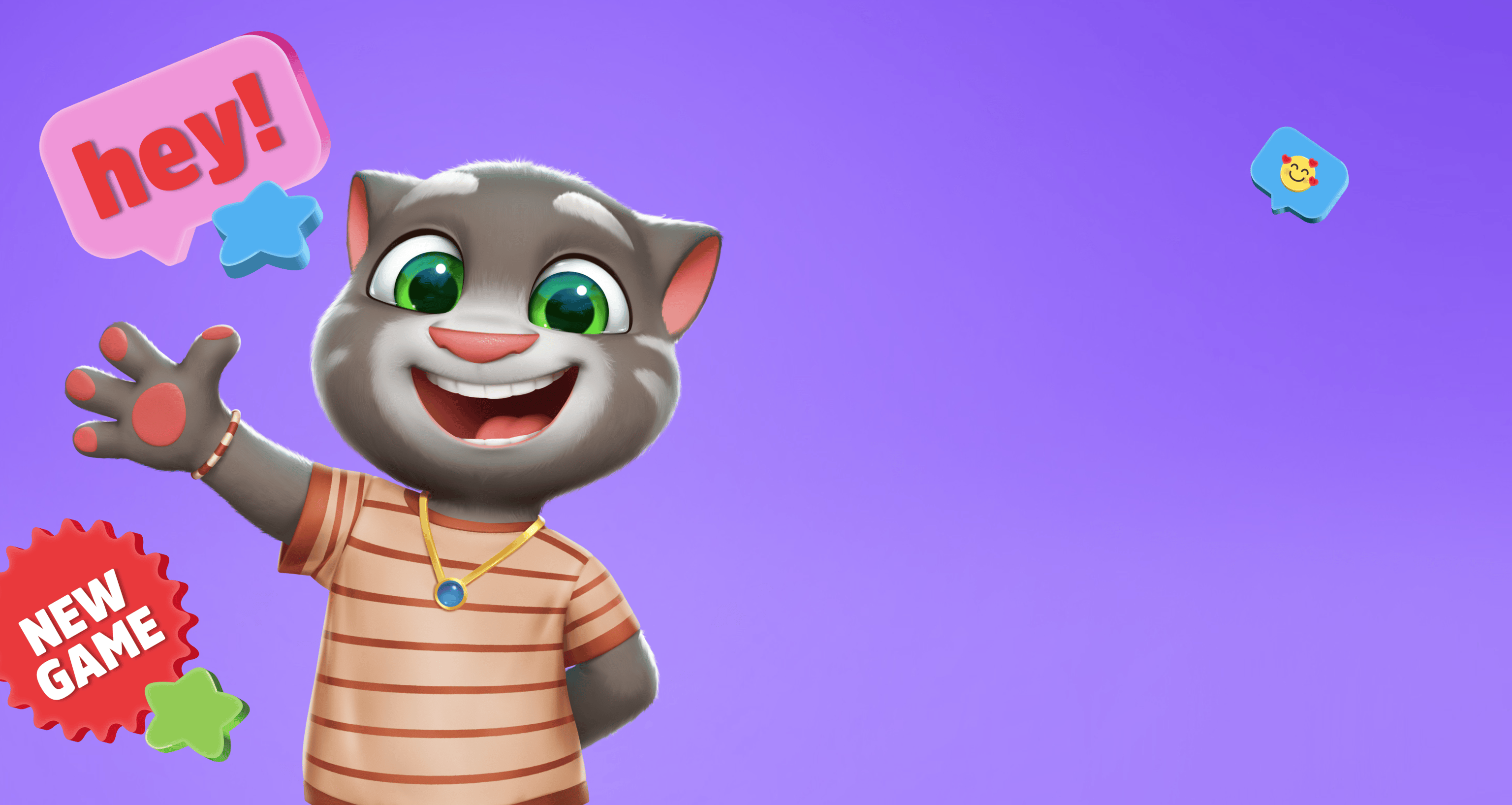 Tom in rizzler outfit saying 'Hey!'