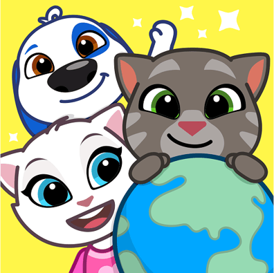 Talking Tom & Friends: World game icon.
