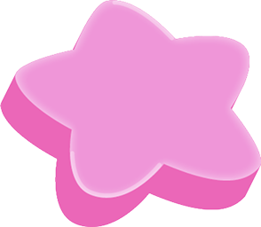Pink star sticker.