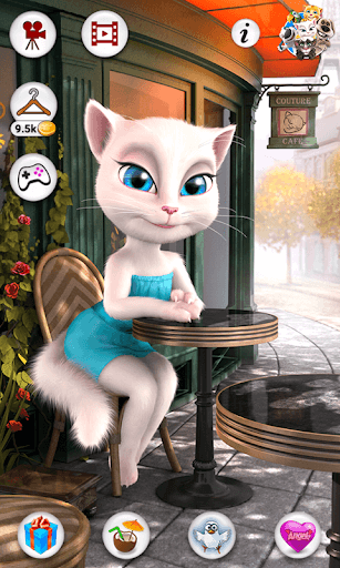 Talking Angela UI inside of Talking Angela game.