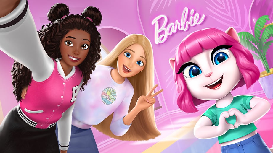 <p>Barbie &amp; Barbie Meet Talking Angela</p>