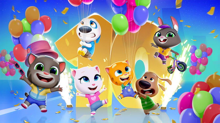 <p>10 Years of Talking Tom Gold Run</p>