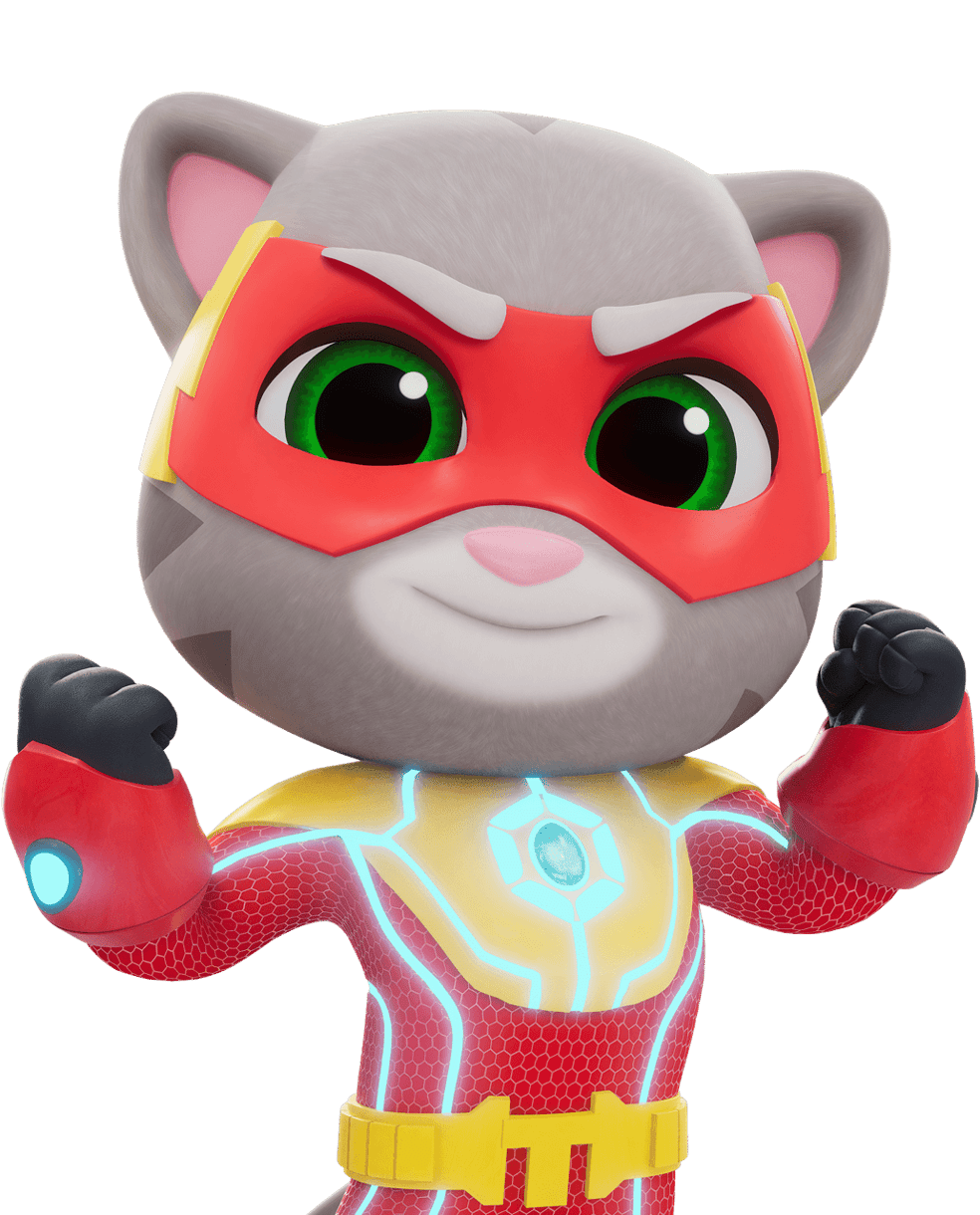 Talking Tom hero pose