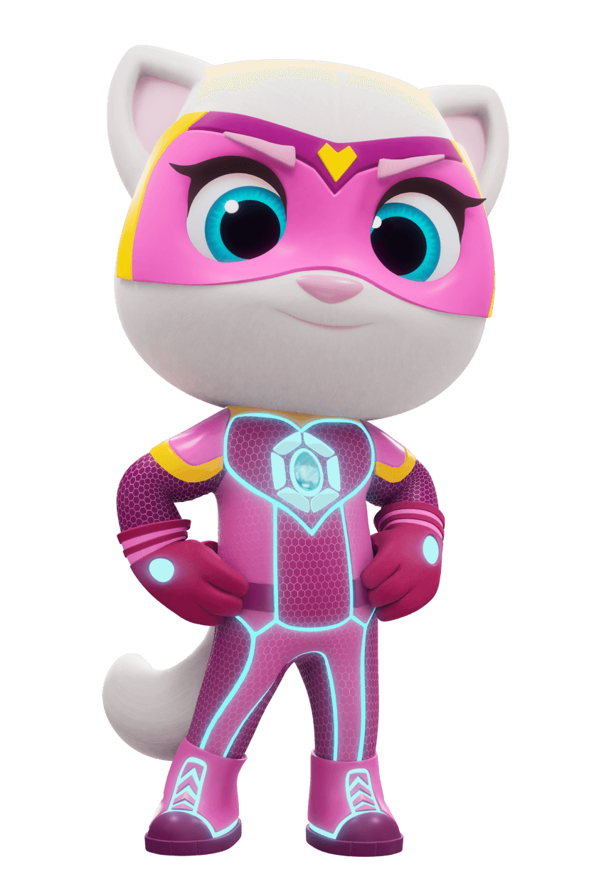 Talking Angela hero pose