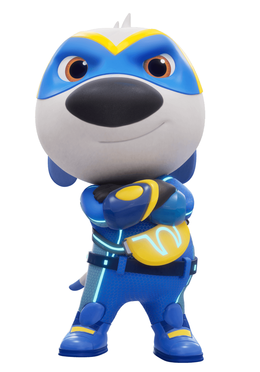 Talking Hank hero pose