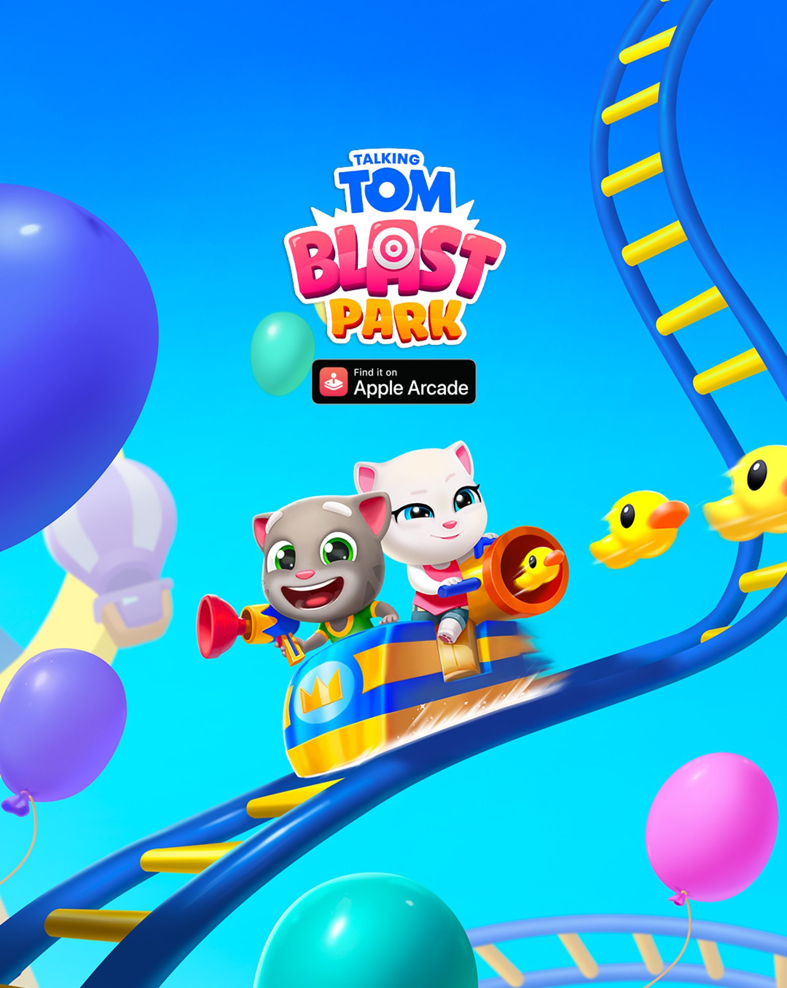 Blast Through a New Adventure in Talking Tom Blast Park